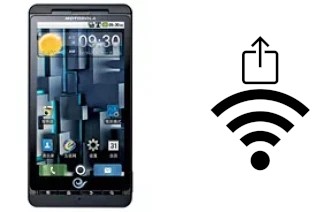 How to generate a QR code with the Wi-Fi password on a Motorola DROID X ME811