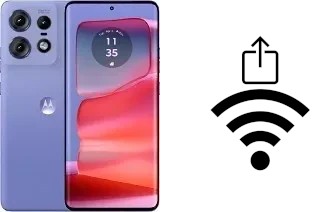 How to generate a QR code with the Wi-Fi password on a Motorola Edge 50 Pro