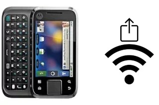 How to generate a QR code with the Wi-Fi password on a Motorola FLIPSIDE MB508