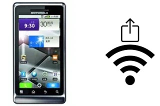 How to generate a QR code with the Wi-Fi password on a Motorola MILESTONE 2 ME722