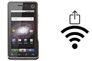 How to generate a QR code with the Wi-Fi password on a Motorola MILESTONE XT720