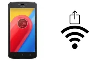 How to generate a QR code with the Wi-Fi password on a Motorola Moto C 4G