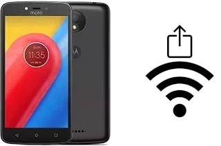 How to generate a QR code with the Wi-Fi password on a Motorola Moto C