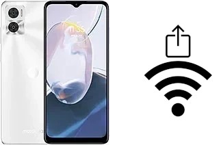 How to generate a Wi-Fi QR code on an Motorola Moto E22i