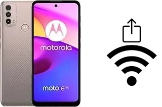 How to generate a Wi-Fi QR code on an Motorola Moto E40