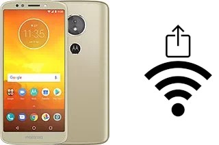 How to generate a QR code with the Wi-Fi password on a Motorola Moto E5