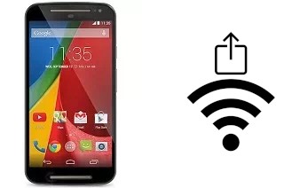 How to generate a QR code with the Wi-Fi password on a Motorola Moto G (2nd gen)