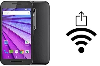 How to generate a QR code with the Wi-Fi password on a Motorola Moto G (3rd gen)