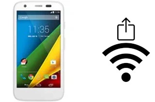 How to generate a QR code with the Wi-Fi password on a Motorola Moto G 4G