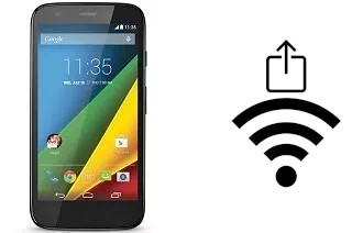 How to generate a QR code with the Wi-Fi password on a Motorola Moto G Dual SIM