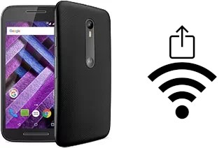 How to generate a QR code with the Wi-Fi password on a Motorola Moto G Turbo Edition