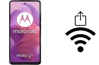 How to generate a QR code with the Wi-Fi password on a Motorola Moto G24