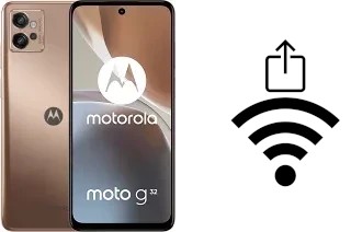 How to generate a Wi-Fi QR code on an Motorola Moto G32