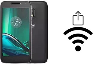 How to generate a QR code with the Wi-Fi password on a Motorola Moto G4 Play