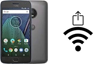 How to generate a QR code with the Wi-Fi password on a Motorola Moto G5 Plus