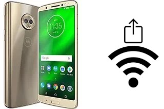 How to generate a QR code with the Wi-Fi password on a Motorola Moto G6 Plus