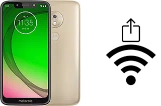 How to generate a QR code with the Wi-Fi password on a Motorola Moto G7 Play