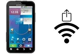 How to generate a QR code with the Wi-Fi password on a Motorola MOTO ME525