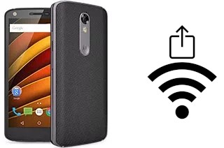 How to generate a QR code with the Wi-Fi password on a Motorola Moto X Force