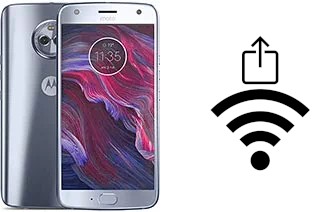 How to generate a QR code with the Wi-Fi password on a Motorola Moto X4