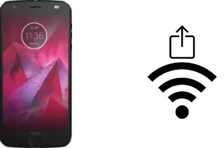 How to generate a QR code with the Wi-Fi password on a Motorola Moto Z 2018