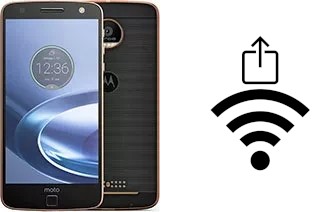 How to generate a QR code with the Wi-Fi password on a Motorola Moto Z Force