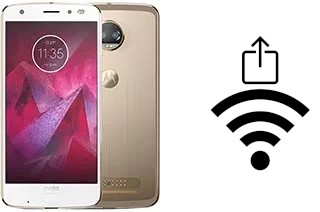 How to generate a QR code with the Wi-Fi password on a Motorola Moto Z2 Force