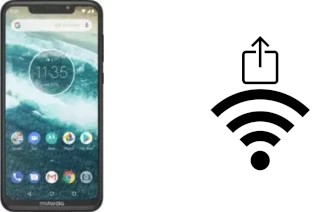 How to generate a QR code with the Wi-Fi password on a Motorola One Power