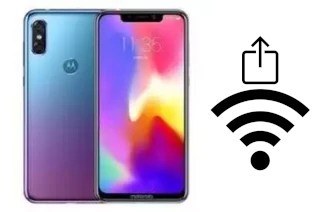 How to generate a QR code with the Wi-Fi password on a Motorola P30 Note