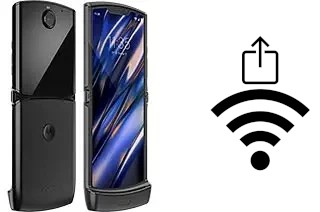 How to generate a QR code with the Wi-Fi password on a Motorola Razr 2019