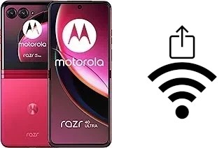 How to generate a Wi-Fi QR code on an Motorola Razr 40 Ultra