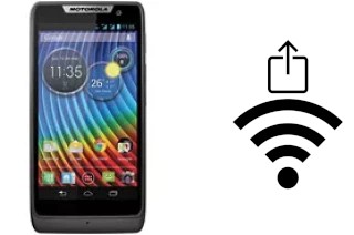 How to generate a QR code with the Wi-Fi password on a Motorola RAZR D3