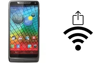 How to generate a QR code with the Wi-Fi password on a Motorola RAZR i XT890