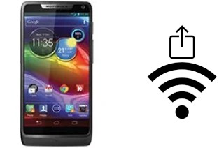 How to generate a QR code with the Wi-Fi password on a Motorola RAZR M XT905