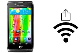 How to generate a QR code with the Wi-Fi password on a Motorola RAZR V MT887