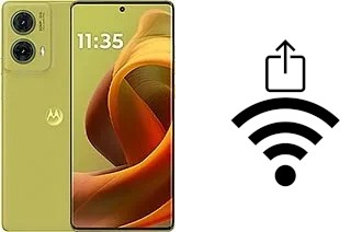 How to generate a QR code with the Wi-Fi password on a Motorola S50 Neo