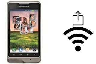 How to generate a QR code with the Wi-Fi password on a Motorola XT390