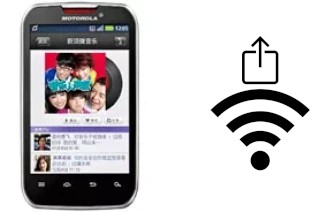 How to generate a QR code with the Wi-Fi password on a Motorola MOTOSMART MIX XT550