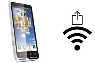 How to generate a QR code with the Wi-Fi password on a Motorola MOTO XT615