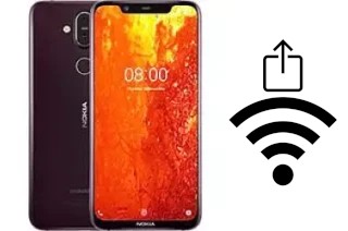 How to generate a QR code with the Wi-Fi password on a Nokia 8.1