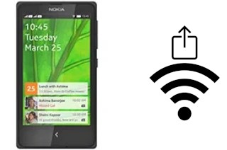 How to generate a QR code with the Wi-Fi password on a Nokia X+