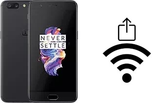 How to generate a Wi-Fi QR code on an OnePlus 5