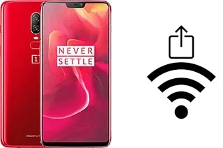 How to generate a QR code with the Wi-Fi password on a OnePlus 6