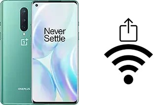 How to generate a Wi-Fi QR code on an OnePlus 8