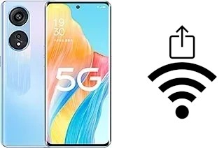 How to generate a Wi-Fi QR code on an Oppo A1 Pro