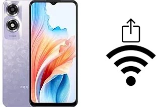 How to generate a Wi-Fi QR code on an Oppo A2x