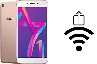 How to generate a Wi-Fi QR code on an Oppo A71 (2018)