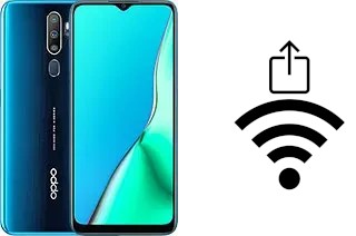 How to generate a Wi-Fi QR code on an Oppo A9 (2020)