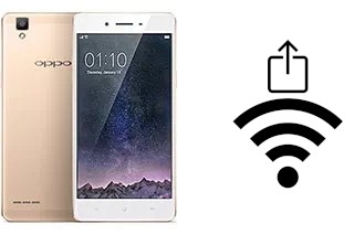 How to generate a QR code with the Wi-Fi password on a Oppo F1