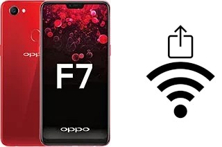 How to generate a QR code with the Wi-Fi password on a Oppo F7